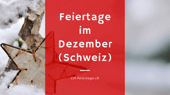 Feiertage Dezember